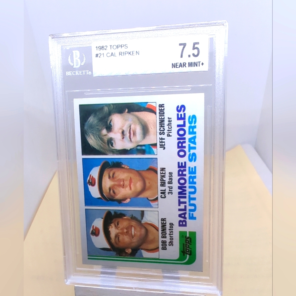 Cal Ripken JR BECKETT 7.5+NM 1982 Rookie Topps Future Stars Baltimore Orioles